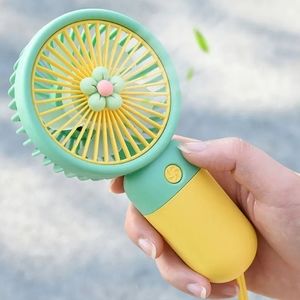 Portable Fan Summer Flower Fan-  Mini Handheld Small Fan Portable USB Chargeable